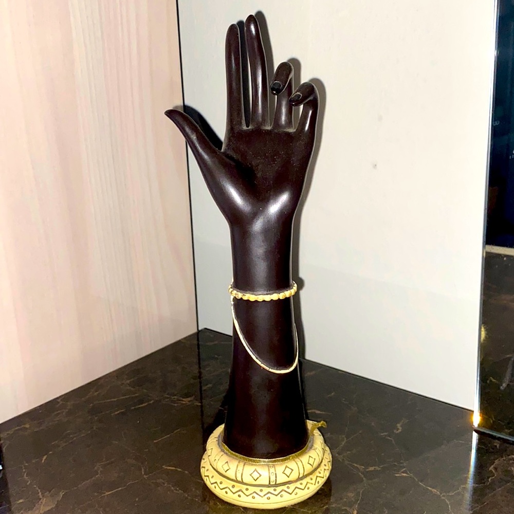 Hand sculpture. Home decor. Good for hanging rings/jewellery as well!